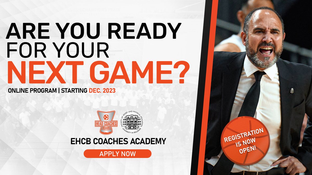 🏀Are you ready for your next game ⁉️ You think you figured it all out. If you haven't taken a lecture from @RMBaloncesto head coach and EHCB member @MateoChus, you probably haven't ‼️ 👉GO NOW and apply to be part of the EHCB Coaches Academy 🏀‼️‼️ >>> headcoaches.org/coaches-academy