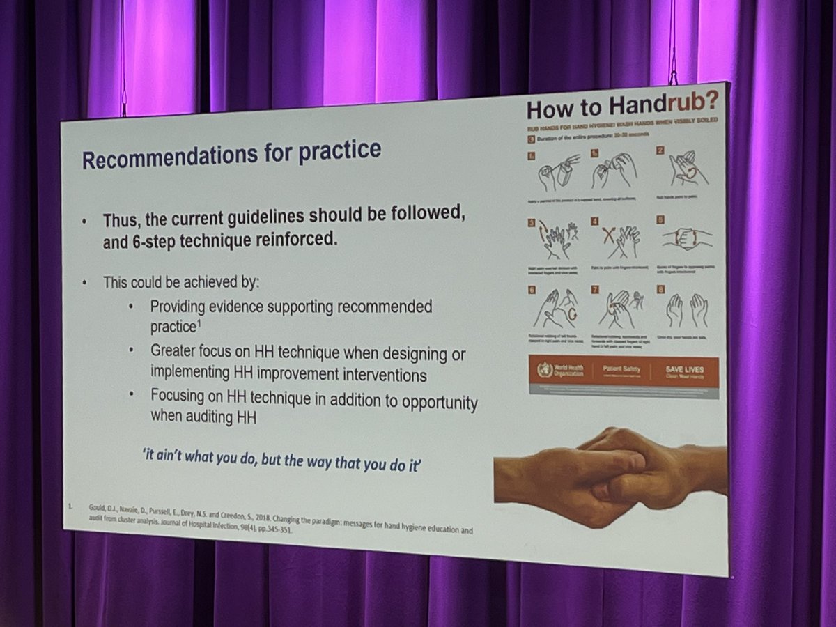 Challenge the status quo in IPC evidence for WHO 6 steps hand hygiene technique @IPS_Infection #IP2023 food for thought in changing the way we 6 steps technique