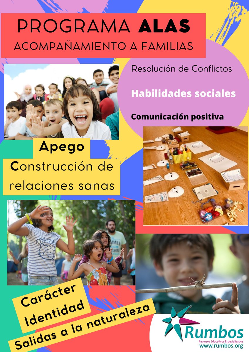 RumbosOrg's tweet photo. ¡¡TENEMOS LOS GRUPOS DE EDUCACIÓN EMOCIONAL YA ACTIVOS!! 

Mira toda la información de los diferentes grupos en nuestra web y apunta a tu hijo o hija 😁
Recuerda que tú también eres partícipe de este proceso, en las formaciones de ALAS contamos contigo 🥳
https://t.co/SHoNevH937 https://t.co/DlqyHvbpiB
