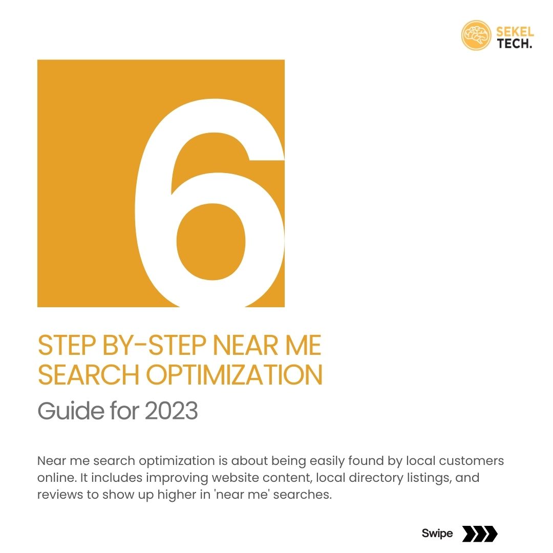 SekelTech's tweet image. Stay ahead of the competition with near me search optimization strategies, helping your business thrive in the ever-growing digital landscape.
#localsearchoptimization #DigitalMarketing #localseo #BusinessGrowth #DigitalMarketing #DigitalTransformation #seo #sekeltech