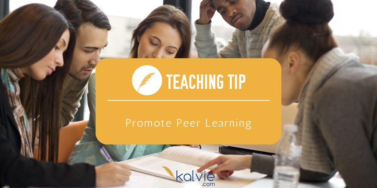 kalvielearning's tweet image. Want to get your students talking? Encourage them to participate in peer learning activities. It&apos;s a great way to build community and foster critical thinking.

#Kalvie #TeachingTip #Peerlearning #TeachingTips #StudyGram #Studygroups #Elearning #Tutors