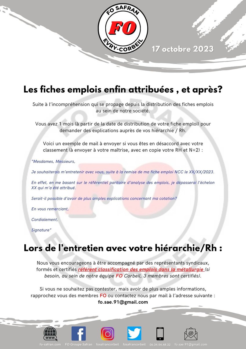 FoSafranCorbeil's tweet photo. Affiche du 17 octobre 2023 https://t.co/ScxjhG8y1c