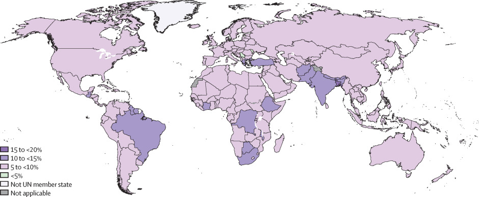 New @TheLancet study on #pretermbirths reveals 13.4M newborns born preterm in 2020; Southern Asia & sub-Saharan Africa account for 65% of these births; Poor maternal health & malnutrition are key factors. We must prioritize care, prevention & data quality. tinyurl.com/ymysrkfr