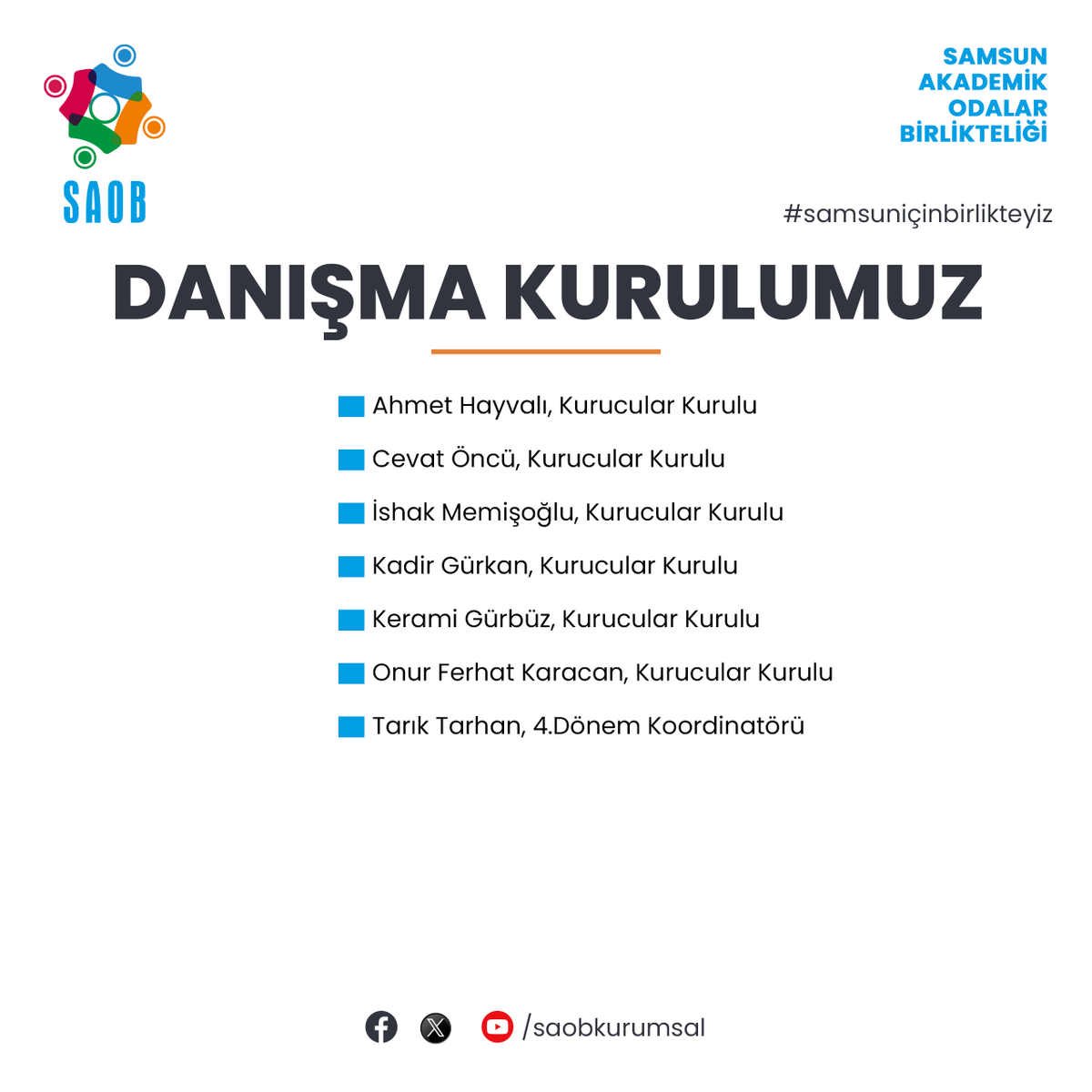 saobkurumsal's tweet photo. Danışma Kurulumuz!
#saob #samsun #samsuniçin #samsuniçinbirlikteyiz https://t.co/I7NybWRspU