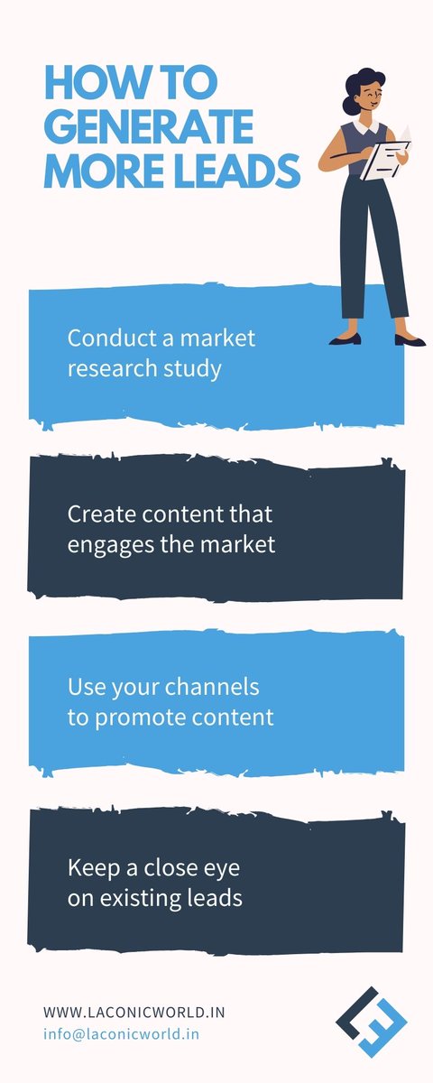 LaconicWorld's tweet photo. Want More Leads for Your Business? Check Out These Tips! 💼

#moreleads #LeadGeneration  #b2bleads #contentmarketing  #DigitalMarketingStrategy  #OnlineMarketing  #BusinessGrowth https://t.co/MtG2Eqkyb3