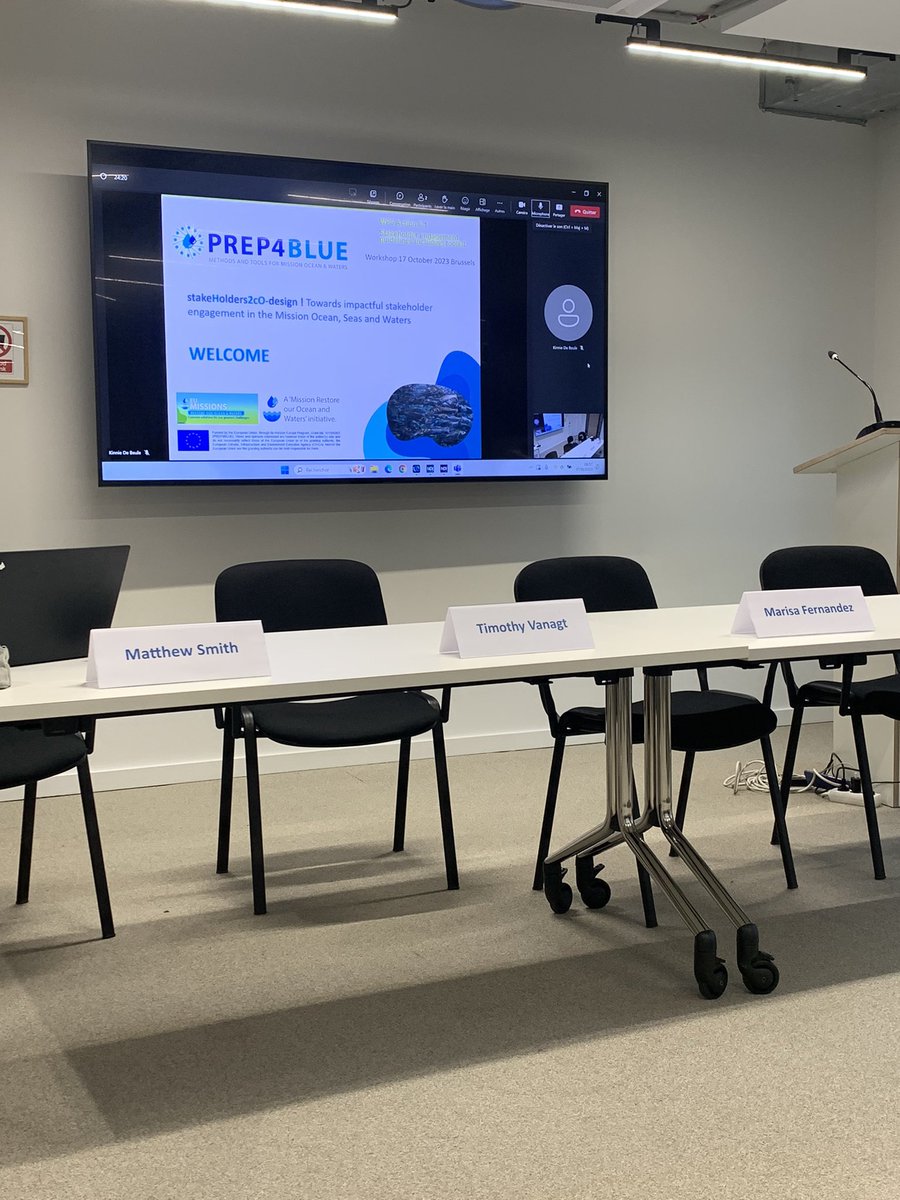 Not a usual day in #Brussels, yet very much looking forward to establishing further linkages between <a href="/BlueCloudEU/">Blue-Cloud 2026</a> and other initiatives contributing to <a href="/OurMissionOcean/">Mission Ocean Waters</a> at the @Prep4Blue stakeholder engagement workshop today. #MissionOcean <a href="/SeascapeBelgium/">Seascape Belgium</a>