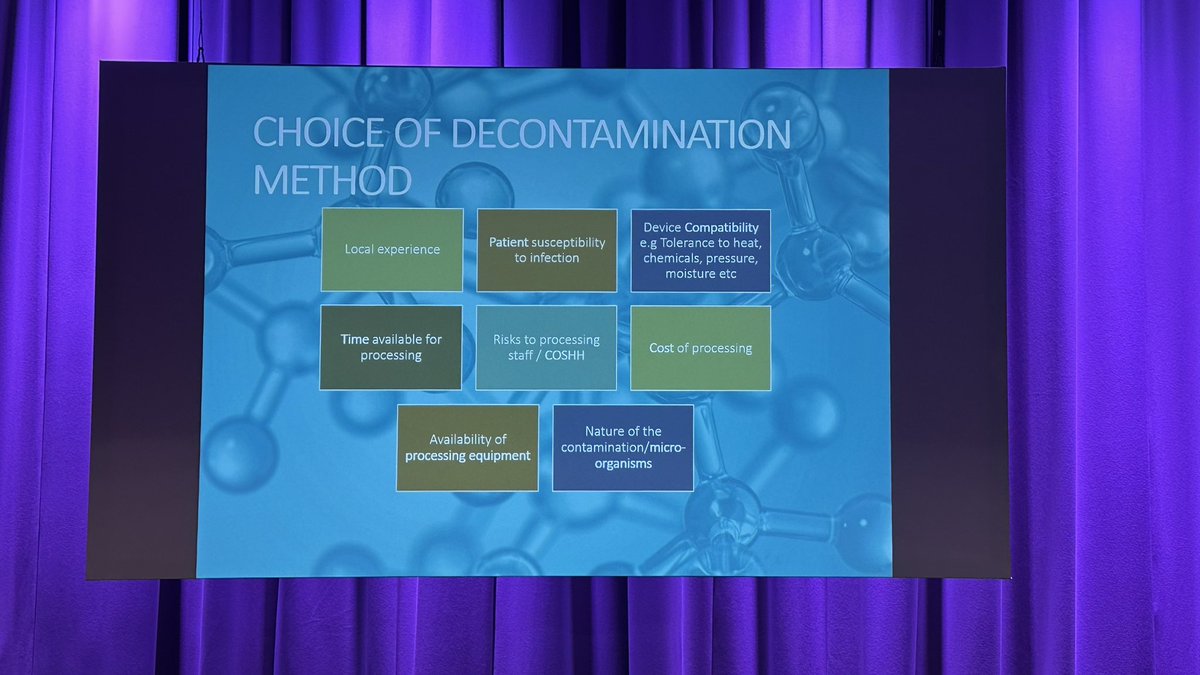Karen Staniforth talking decontamination - choices of methods and manufacturers instructions of reusable devices #IP2023Conf