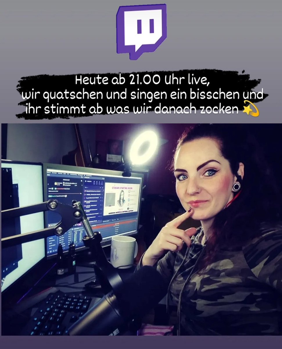 War lange nicht hier 😅 Mittlerweile ist alles etwas anders auf meinem Kanal und es geht wesentlich ruhiger zu. Heute Abend bin ich aber Mal wieder da 💫💗

twitch.tv/TeufelsweibXx

#twitch #twitchtvgaming #twitchgaming #TwitchDE #twitchdeutschland #twitchstreamer #streamer