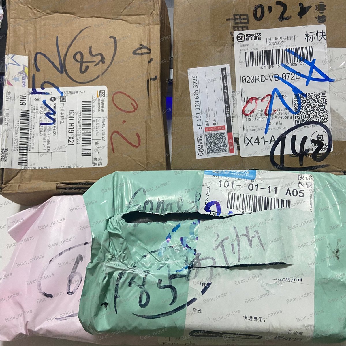 bear_orders's tweet image. พัสดุถึงวันนี้ค้าบบ รอบตัดส่งวันพรุ่งนี้น้า✨🚚 #แบร์อออัพเดต