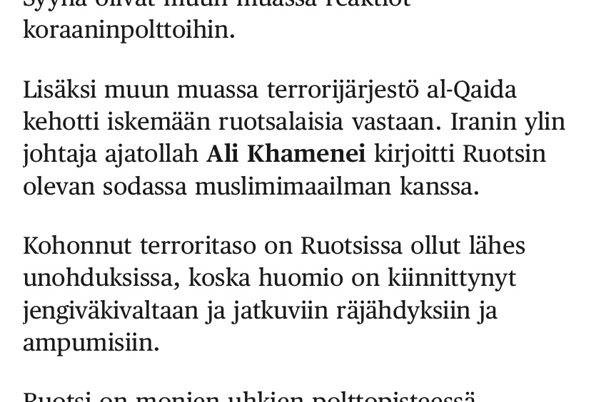 tuomaspeltomaki's tweet photo. Sanattomaksi vetää. Ruotsi on Euroopan maista varmasti eniten osoittanut muslimeille tukea. Se miten nopeasti Erdogan &amp; kiihkoilijat sekä Ruotsissa että Lähi-idässä onnistuivat keikauttamaan narratiivin päälaelleen on häkellyttävää. Kiitos @j_sippola  https://t.co/o1JbvqBHaJ https://t.co/2zZowC2oLd