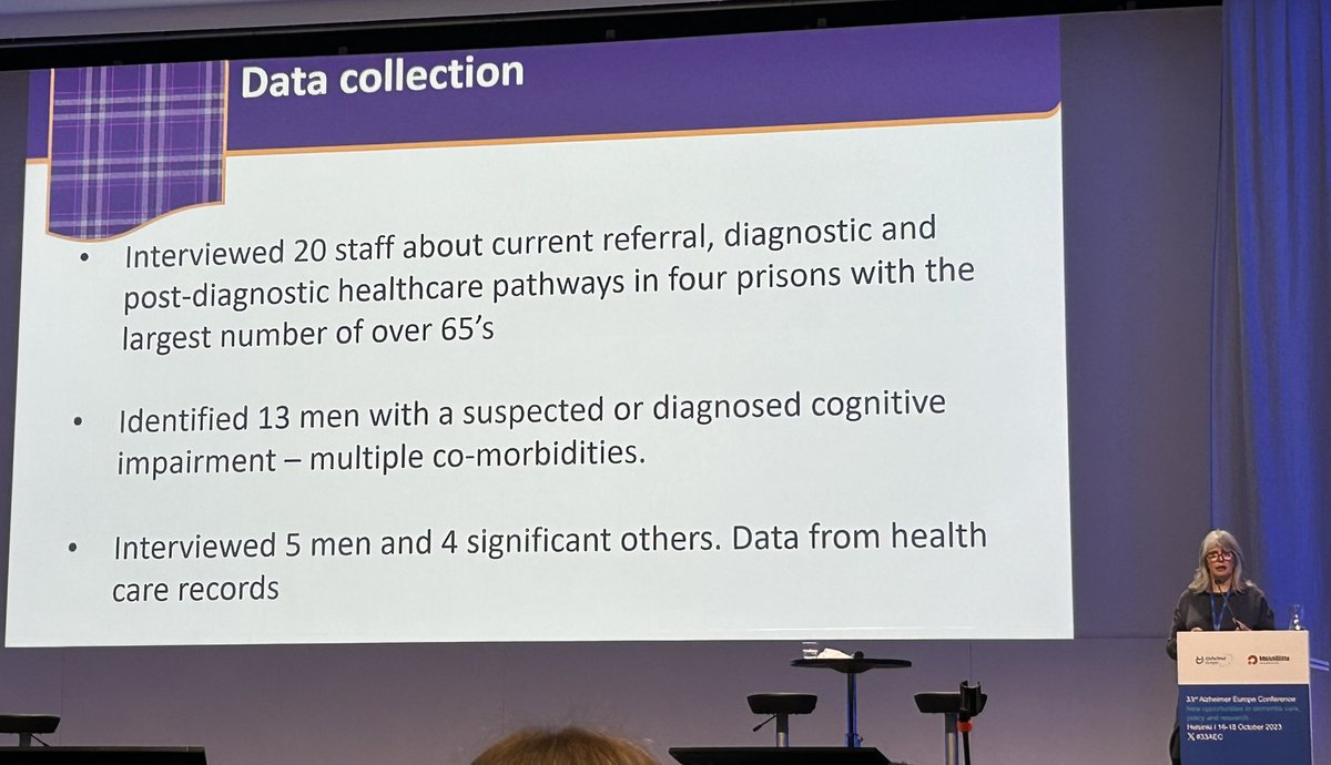 annawaugh1's tweet photo. @macsoda1 presents the Scottish Dementia in Prisons project at #33AEC @AlzScotCPP @UniWestScotland @uwshls https://t.co/71pH1KXQ5q