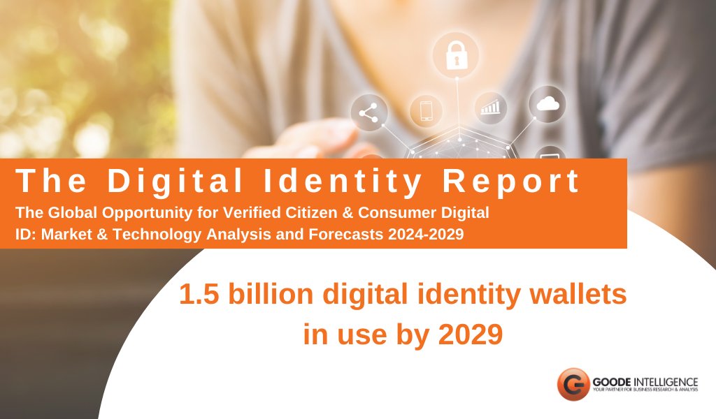 Our latest market analyst report on verified citizen and consumer digital identity forecasts that over 1.5 billion digital identity wallets will be in use by 2029. Read more in our press release. goodeintelligence.com/press-releases… #digitalidentity #wallet #identity