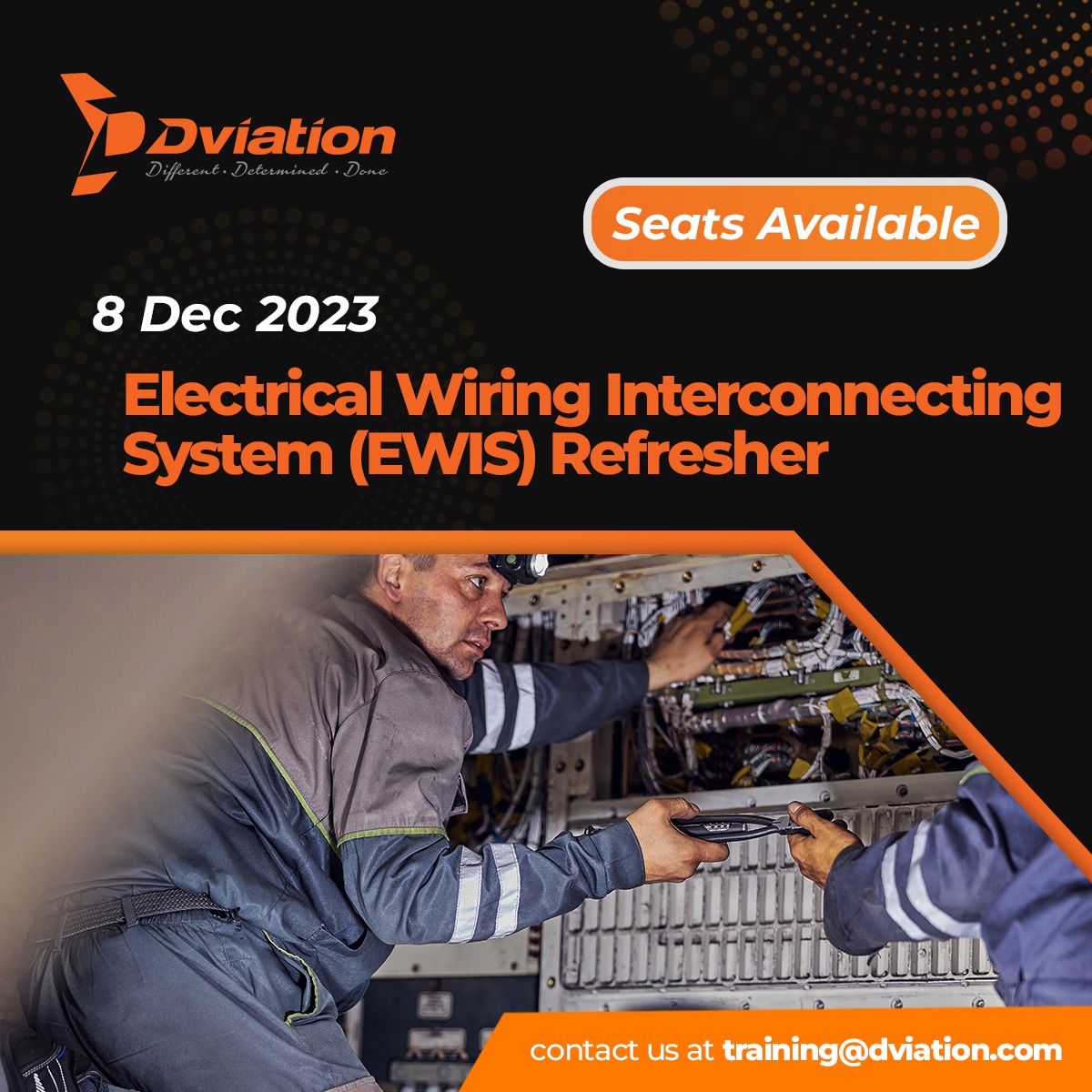 dviation_group's tweet photo. Don't miss the opportunity to elevate your career with Dviation's courses! 🌟 Whether you're aspiring to be an aviation pro or aiming to boost your expertise, our courses will help you soar to new heights. Email us at training@dviation.com to book your seat now. https://t.co/DnR1079UnK