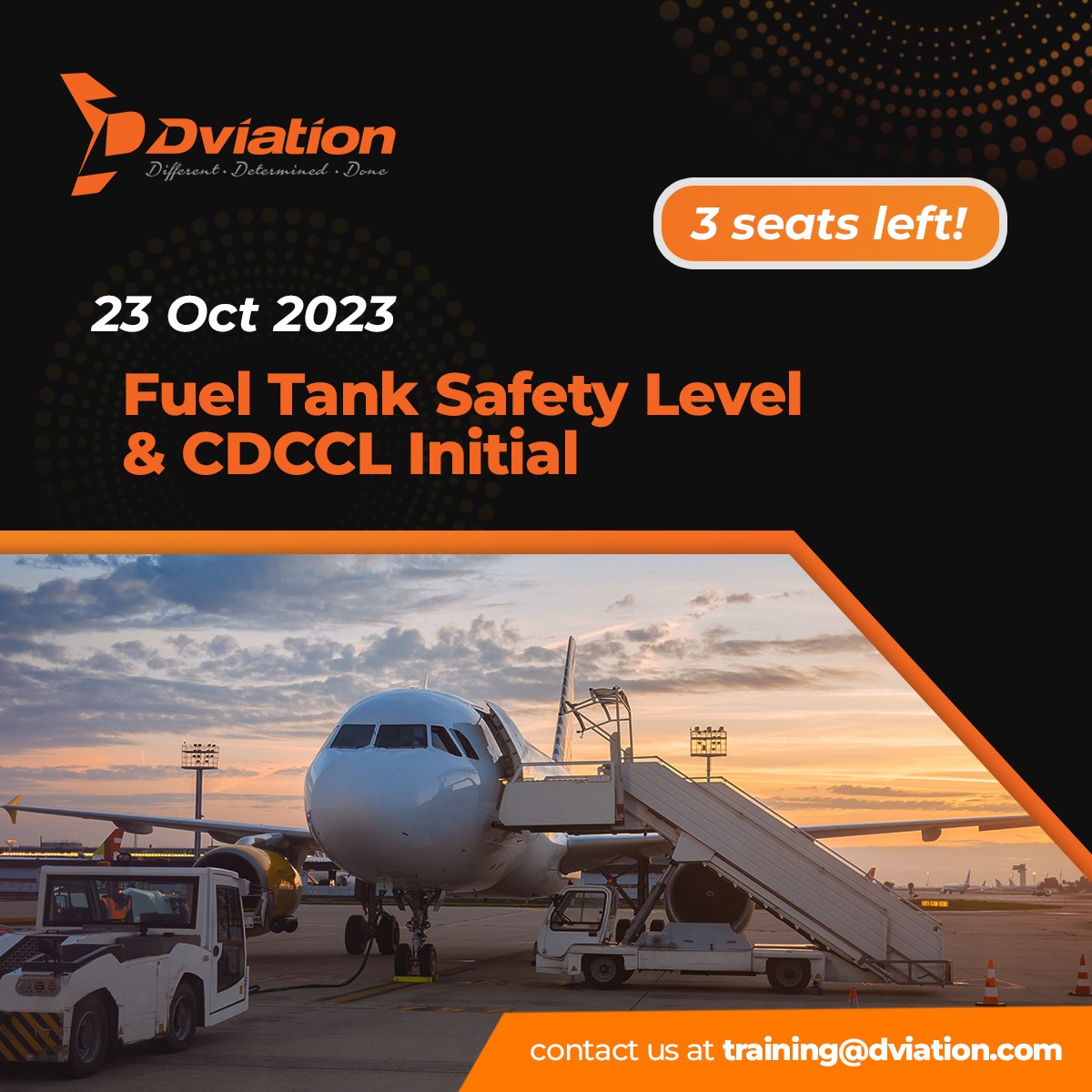 dviation_group's tweet photo. Don't miss the opportunity to elevate your career with Dviation's courses! 🌟 Whether you're aspiring to be an aviation pro or aiming to boost your expertise, our courses will help you soar to new heights. Email us at training@dviation.com to book your seat now. https://t.co/DnR1079UnK