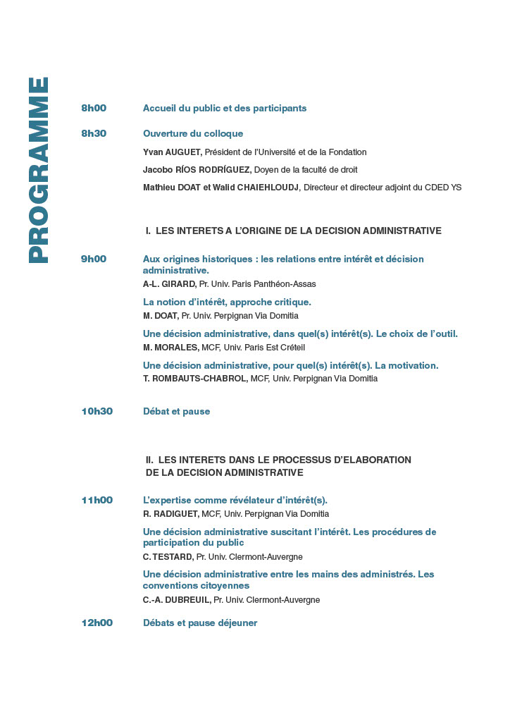 ragimbeau's tweet photo. Dans un mois, aura lieu le colloque relatif à "La décision administrative au prisme des intérêts" que nous organisons avec mon collègue Rémi Radiguet à Perpignan. Un grand merci aux intervenants, ainsi qu'à la Revue du Droit Public @Lextenso_ed  qui en publiera les actes en 2024. https://t.co/BvA4Na4pCO