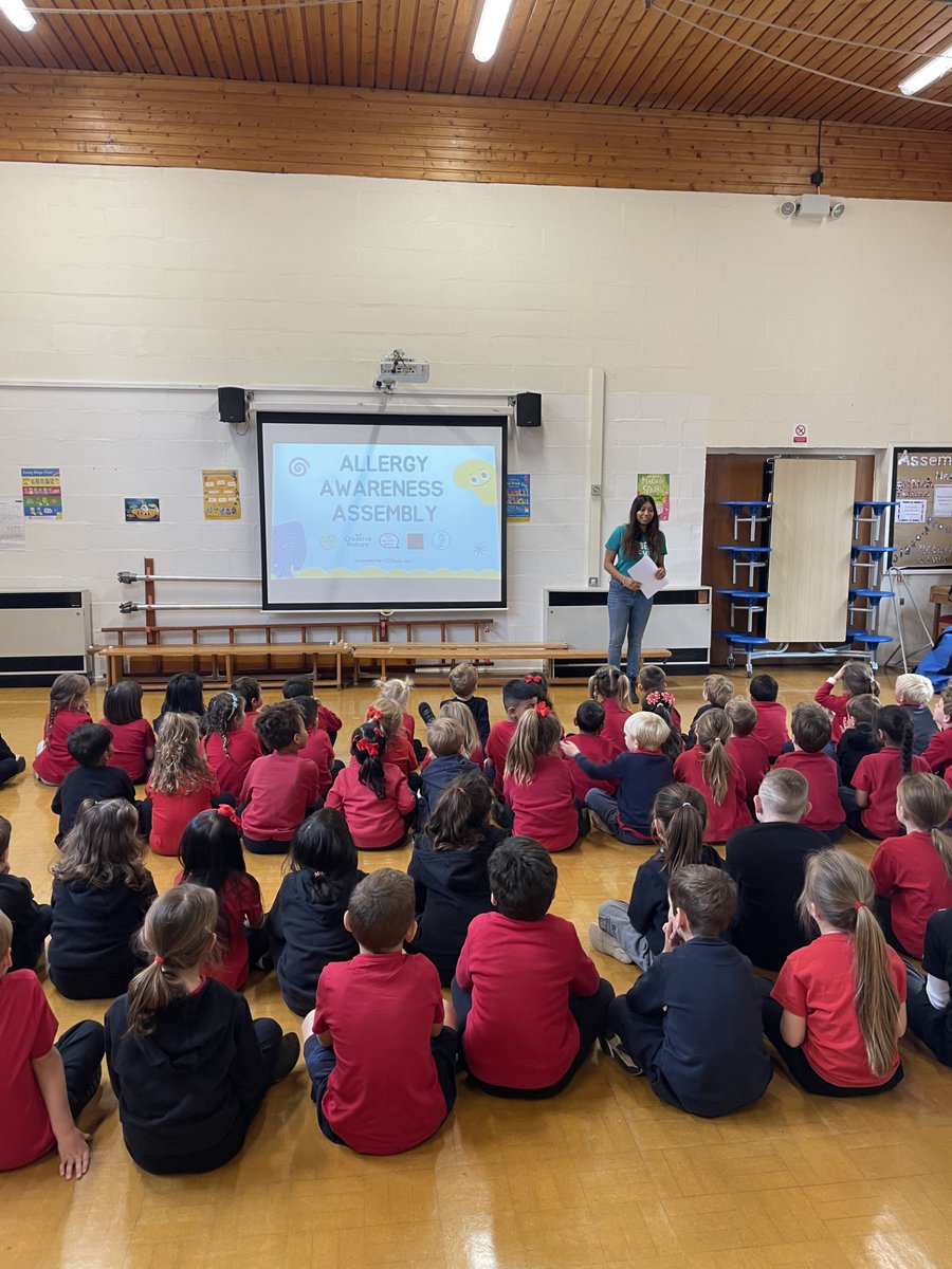 Yesterday was the start of our week of Allergy Awareness Assemblies in schools across the UK. We are so proud to be able to educate schools on allergies along with our amazing team! If you would like our assembly please contact us at hello@creative-nature.uk.com #allergyawareness