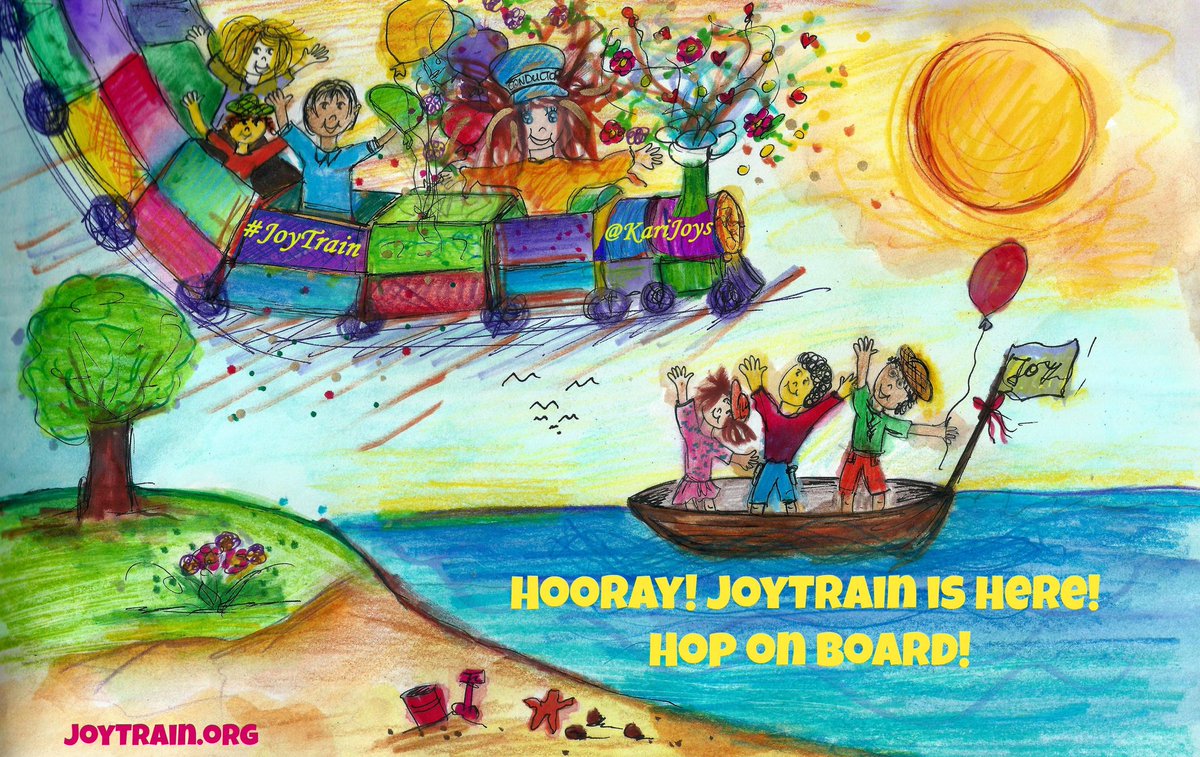 Hooray! #JoyTrain is here! 

#RT #Love #Peace #Joy &amp; #KindnessGlobally!
#Art ~<a href="/papemoe1/">Ioanna Kiriakou</a> #MentalHealth #Mindfulness #kjoys00 #TuesdayThoughts #TuesdayMotivation #TuesdayMorning #spdc