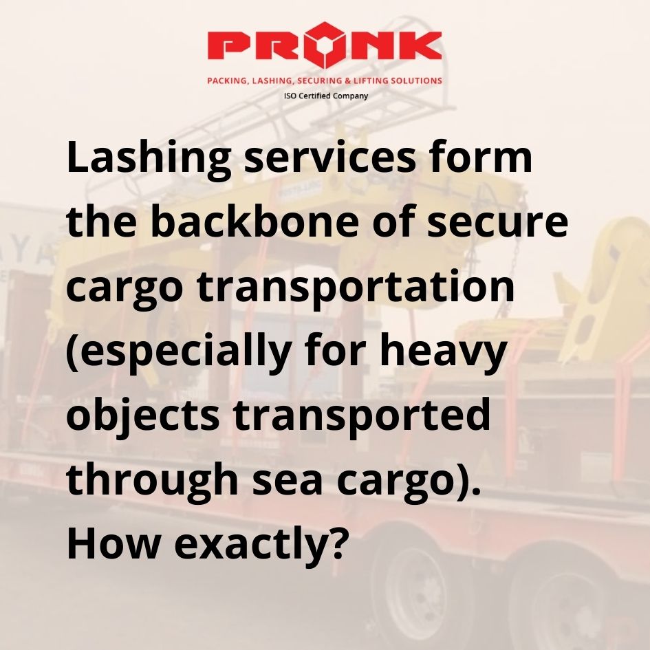 JustPronkIt's tweet image. In this post, we have explained why lashing services form the backbone of secure cargo transportation (especially for heavy objects transported through sea cargo). 

#lashing #cargo #shipping #seacargo
