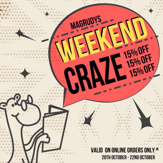 Join us for this weekend's craziest online sale! Visit our website and get a flat 15% discount on Books, toys, stationery and many more! *

Going live on 20th October to 22nd October! 

T&Cs applied!

#websitesale #magrudys #onlinesale #greatdeals #books #toys #stationery