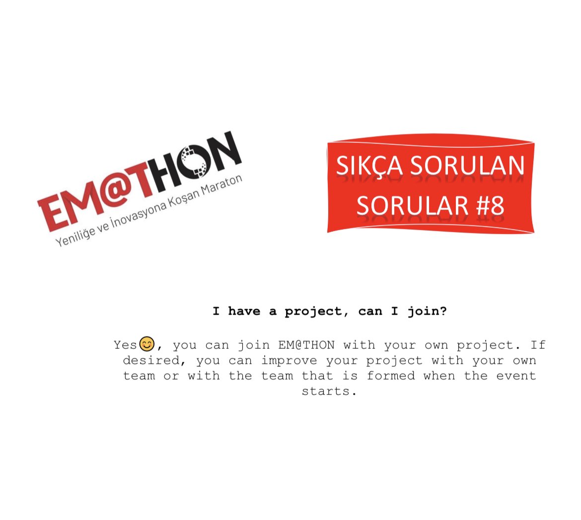 Sıkça Sorulan Sorular 8 (FAQ 8)

Projem var katılabilir miyim?

I have a project, can I join?

Ayrıntılar için 👉🏻 eacem.org
Details 👉🏻 eacem.org/en

#EACEM2023 #AcilHayattır #EmergencyIsLife #sympocus #TATDUS <a href="/tatdkongre/">TATD KONGRE</a>
<a href="/tatdus/">Илдус Айсин</a> <a href="/TrTATD/">Türkiye Acil Tıp Derneği - TATD (EMAT)</a>