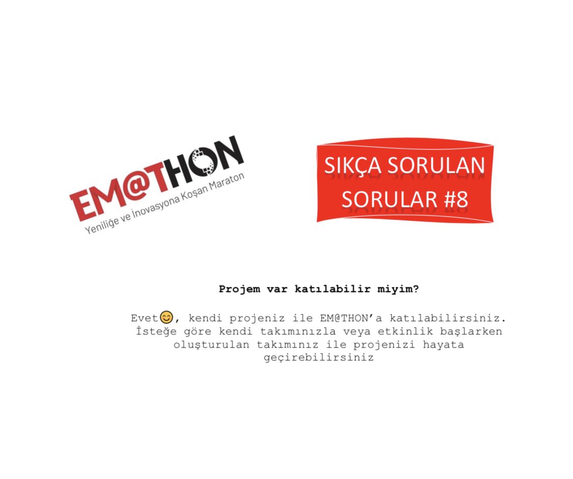 tatdbilisim's tweet photo. Sıkça Sorulan Sorular 8 (FAQ 8)

Projem var katılabilir miyim?

I have a project, can I join?

Ayrıntılar için 👉🏻 https://t.co/dv7lCgvnfp
Details 👉🏻 https://t.co/EcYNtf6w1R

#EACEM2023 #AcilHayattır #EmergencyIsLife #sympocus #TATDUS @tatdkongre
@tatdus @TrTATD https://t.co/SCKc8l4svl