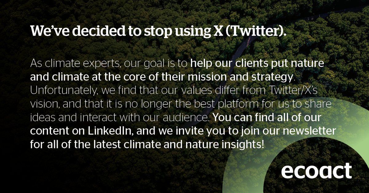 Keep up-to-date with climate news and our analysis on our LinkedIn page or by subscribing to our newsletter: hubs.li/Q025Dz3-0  📰🌎

#climatechange #biodiversity #climateregulation #netzero #climateaction