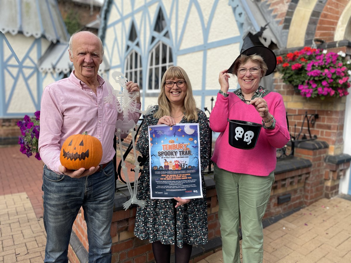 🎃A spooky trail is all set to arrive in Tenbury Wells as part of the half term Halloween celebrations🎃
The free activity trail will take place from Saturday 28 October to Friday 4 November, in Tenbury Wells town centre, with a free prize. Visit visitthemalverns.org/tenburyhallowe… for more.