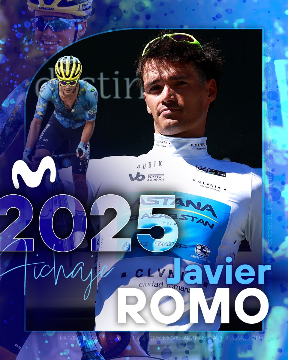 Movistar_Team's tweet photo. 🙏🏻 Solo tres años en ciclismo...
🇪🇸 ... y ya fue campeón de España
🆙 Enormes detalles en el final de 2023

Javier Romo, nuestro cuarto fichaje masculino para #MovistarTeam2024 > https://t.co/8CVqOE4S37

#RodamosJuntos https://t.co/WN34dhLH7T