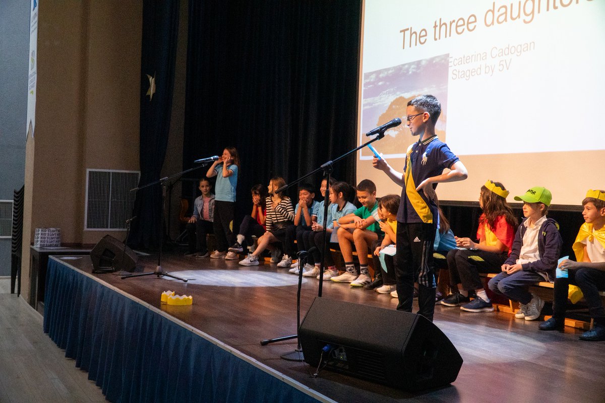 Year 5V students have been putting into practice 'Stories from another culture'. The children performed in front of a huge audience the story of the Three Daughters, written by the student Ecaterina C.

#PrimarySchool #CreativeThinking #StoriesAroundTheWorld #ILoveISB