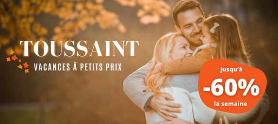 Envie de partir en vacances durant la Toussaint ? 🍂
Nous pensons à vous ! 🥰
Profitez jusqu'à -60% sur votre semaine !
👉bit.ly/3sXoWiV