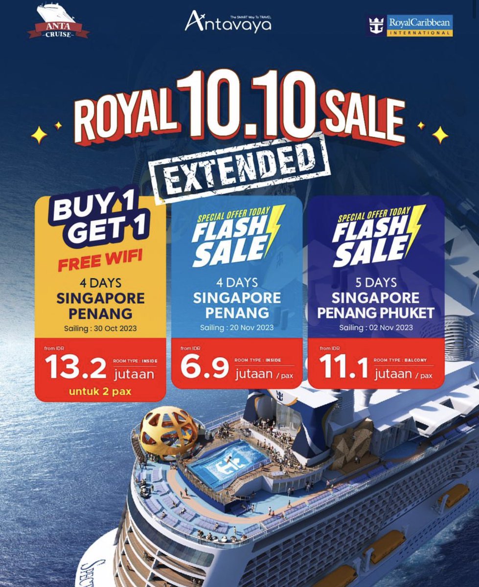 AntavayaID's tweet image. Masih berlaku sampe akhir Oktober 2023! #Promo1010