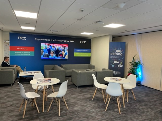 The NCC members lounge at the <a href="/NECCaravanShow/">MHome & Caravan Show</a>  is open and we look forward to seeing many of our industry members over the next few days.  Find us in suites 28&amp;29 in the main concourse throughout the weekdays of the show!