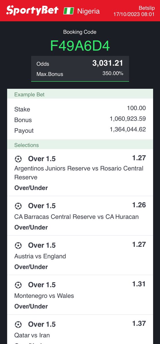 OdogwuMickey's tweet photo. 3k odds 👇👇
🍀🍀 F49A6D4🍀🍀

RT and Goodluck https://t.co/dRX5eTGv4C