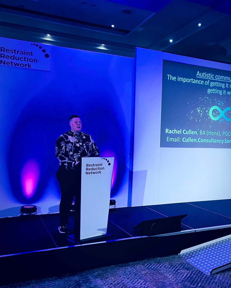 RachelCullen__'s tweet photo. I would like to thank the Restraint Reduction Network (RRN) for inviting me to run 2 workshops at their annual conference a few weeks ago. @theRRNetwork
#RestraintReductionNetwork
#ThankYou
#InteractiveWorkshop
#AutisticCommunication
#CullenConsultancy
#PhDStudent https://t.co/xhvdYXRXNI
