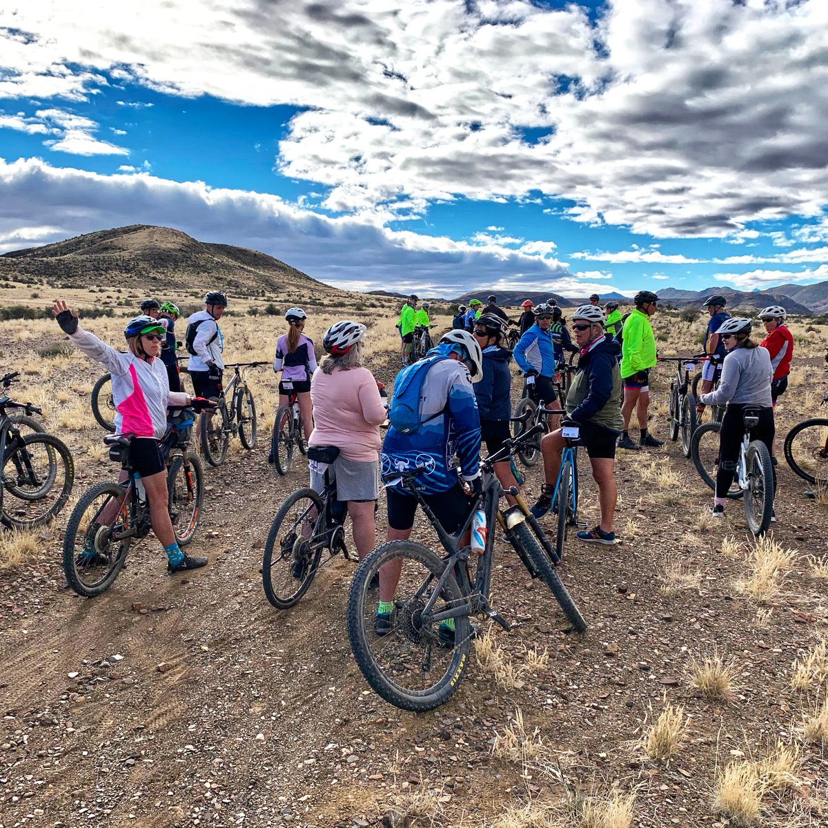A regroup in neutral zone. Generally you ride at your own pace with a predetermined route, on rare occasions the 'chief domestique' calls for 'Neutral Zone' were the group gathers to navigate farms and unmarked territory.
.
#karoogravelgrinder
#cycletouring #adventurecycling