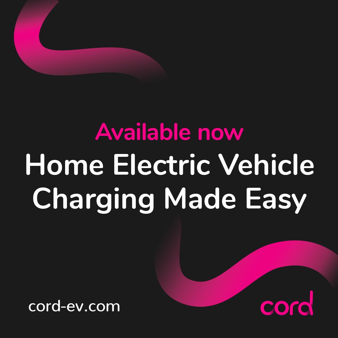 cord_ev's tweet photo. Hello, world 👋

We're Cord, and we're here to bring easier electric vehicle charging to homes all over the UK ⚡️

Excited? So are we! Visit https://t.co/2isupXs1Vu to find out about our mission to make EV charging easier, cheaper, and faster.

#CordIsHere #EasyEV https://t.co/FS44K4RckH