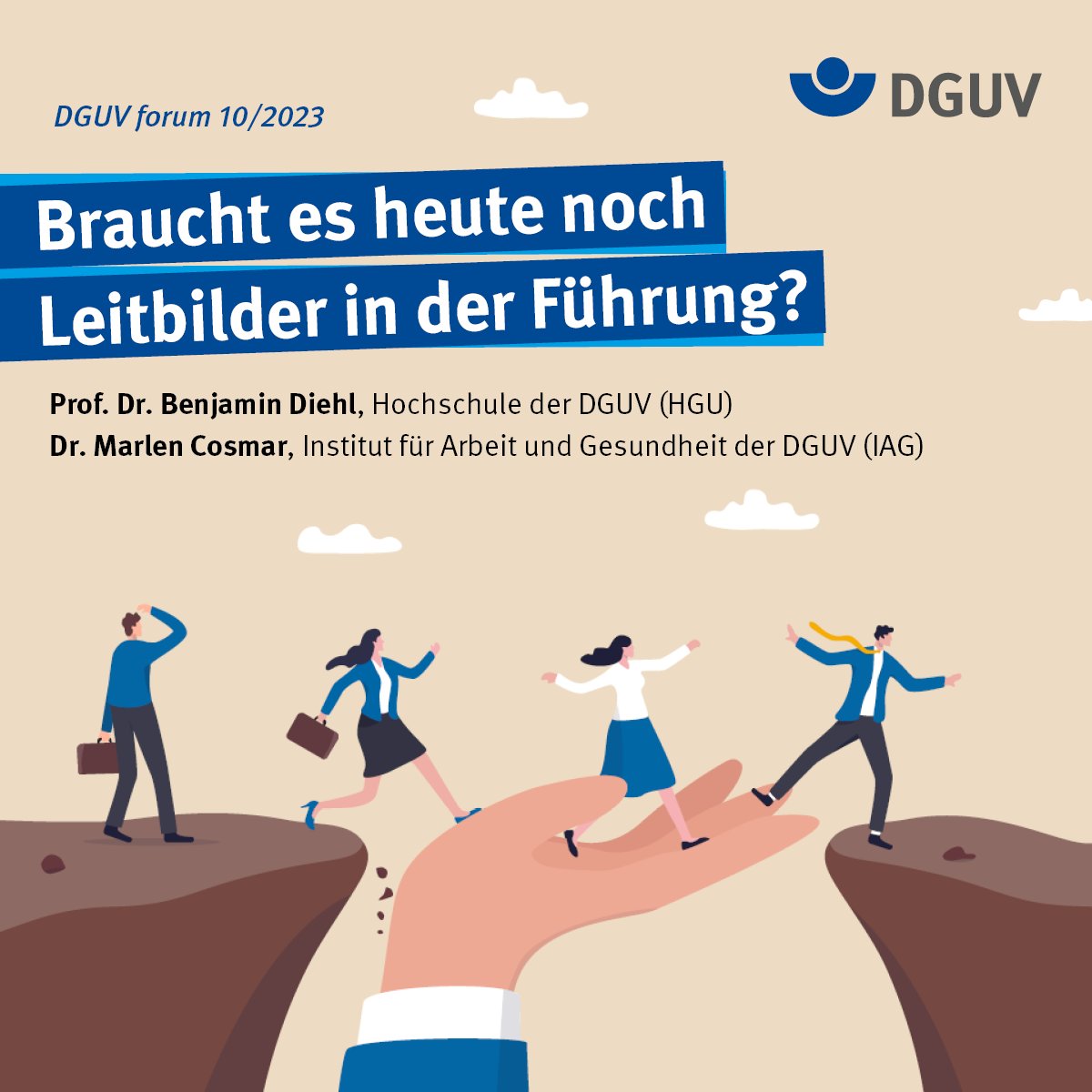 Die Entwicklung eines Führungsleitbildes bietet für Organisationen die Möglichkeit, sich mit eigenen Werten auseinanderzusetzen. Leitbilder können nach innen und außen positive Wirkung entfalten. Dabei sollten Stolpersteine beachtet werden. 👉 bit.ly/497A1yy
<a href="/DGUV/">DGUV</a>