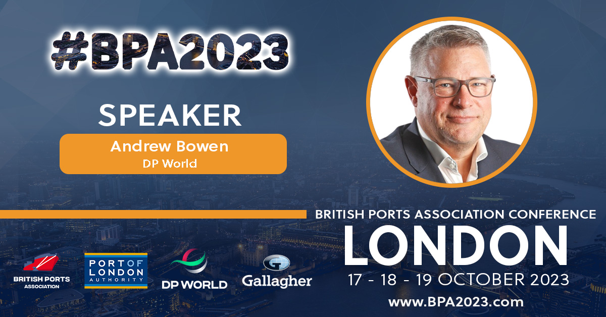 🚢⚓️ #BPA2023 Spotlight: Andrew Bowen, Chief Operating Officer for DP World UK ⚓️🚢 We are delighted to highlight that Andrew Bowen will be speaking at the @britishports Association 2023 conference hubs.la/Q024ZM670