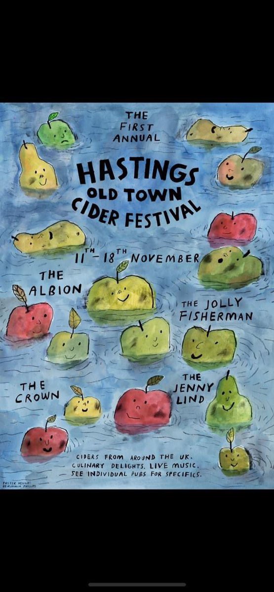 Good old Hastings, a festival for every week of the year.

#Hastings #Sussex #CiderFestival  #1066Tweets