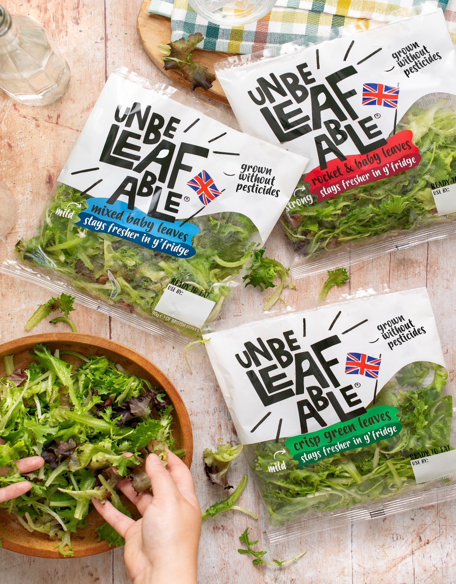 Salad with serious staying power, available in selected @Tesco stores 💪

🍃 Longer lasting leaves.
🚫 Grown without pesticides.
🇬🇧 Year-round British grown.
🌎 Doesn’t cost the earth.

#Unbeleafable #fresherinyfridge #nonasties #saladlovers #foodies