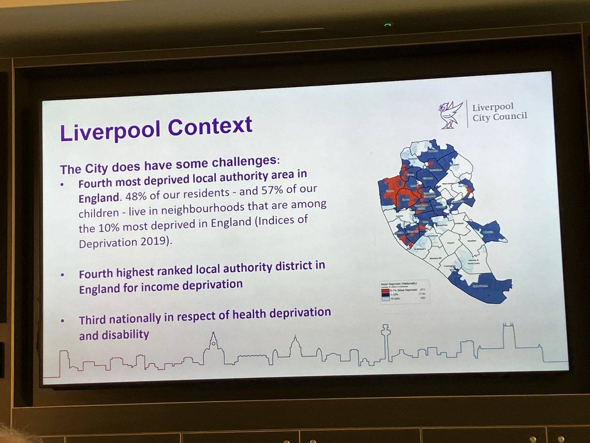 sallytheobald's tweet photo. Councillor @liamrobinson24 discusses the 13 year life expectancy gap in #Liverpool; health disparities have been exacerbated by #covid19 -  health now  embedded in all policies to support vibrant, healthy and sustainable communities with an inclusive vision @HCDCongress https://t.co/POOJzAkE6K