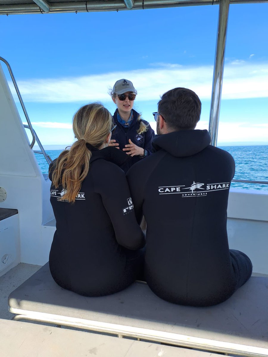 From warm welcomes to custom experiences, we add personal touches to every dive. Our guides are passionate experts who share their deep love for these #sharks. Join us and discover how we turn every #adventure into a personal journey. 🌊❤️ 

#sharkcagediving #gansbaai #ecotourism