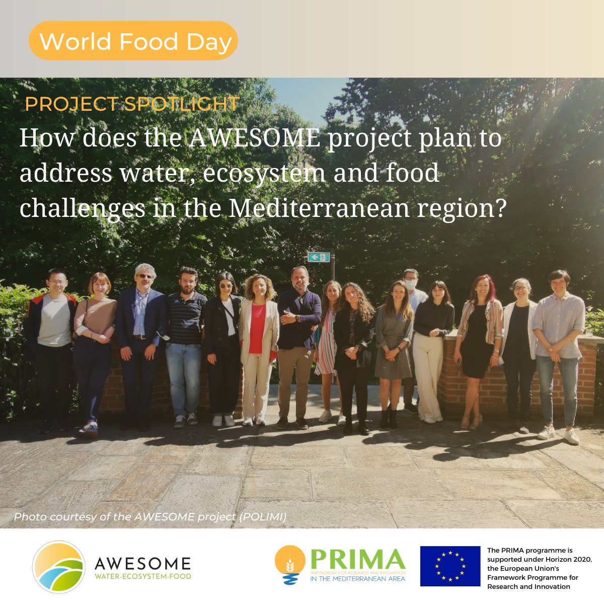 PrimaProgram's tweet image. 🌱#WorldFoodDay: Today, meet the AWESOME project!
From hydroponics experiments in Egypt to large-scale modeling, AWESOME is reshaping the way we think about the WEFE Nexus. Dive into their innovative work here: prima-med.org/primas-vision-…
