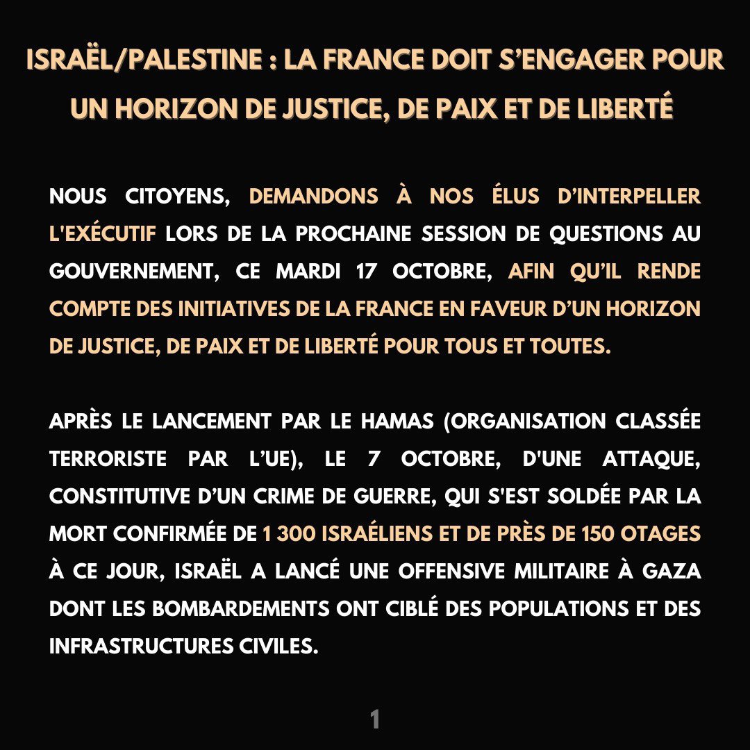 barbier_romane's tweet photo. 🗣️ J’interpelle #noselus 🇫🇷🇵🇸
#cessezlefeu #Gaza 
@Elysee @EmmanuelMacron @MinColonna @francediplo https://t.co/EAbiFtk346