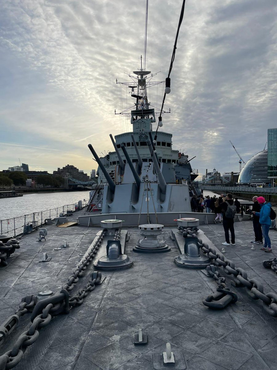 Birkenhead_Eng's tweet photo. A morning walk around the ship before our HMS Belfast Learning Session...what a great way to start the day. https://t.co/KEzpfJXPNY