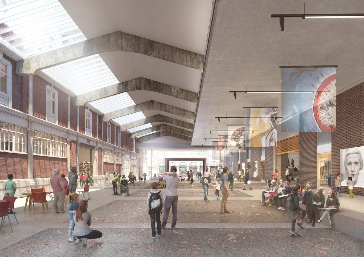 It’s fantastic to see the unveiling of the Foundation Stone for the new site of @MuseumofLondon, as principle work begins to transform the historic buildings of Smithfield Market. 🧱 We're delighted to be supporting this project with a £10m #NationalLottery grant 🙌
