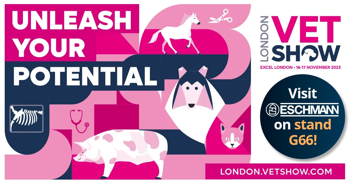 EschmannTechLtd's tweet photo. Eschmann is looking forward to exhibiting at the London @VetShow next month!

Visit us on stand G66 and discover the comprehensive portfolio of solutions available for the veterinary sector.

You can also enter our competition for your chance to win a Miele prize worth over £300! https://t.co/5seNl8pv8x
