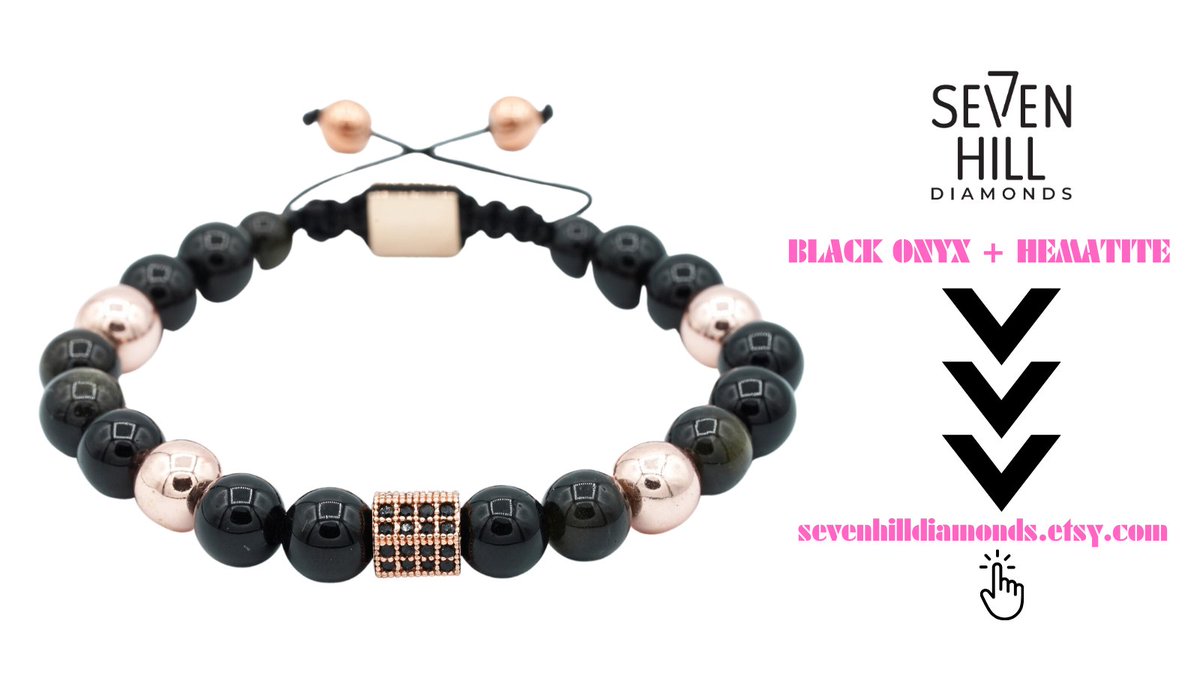 Handcrafted Black Onyx Shamballa Bracelet with Energizing Hematite - Unique Gift Idea💞
🔁 Item link👉 sevenhilldiamonds.etsy.com/listing/150251…
🔔See more amazing products in our Etsy Shop ➡️ sevenhilldiamonds.etsy.com
#genuineblackonyx
#onyxbeadedstack
#onyxjewelry
#christmasfinegift
#giftfordad