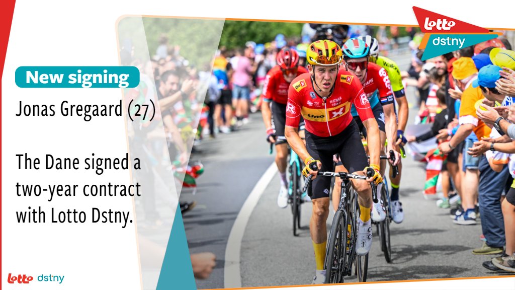 📢𝐓𝐫𝐚𝐧𝐬𝐟𝐞𝐫 𝐧𝐞𝐰𝐬

Let's give a warm welcome to <a href="/jonasgregaard/">Jonas Gregaard Wilsly</a>, who will join Lotto Dstny for the next two seasons 😀

📝Read more here: lottodstny.be/en/news/detail…