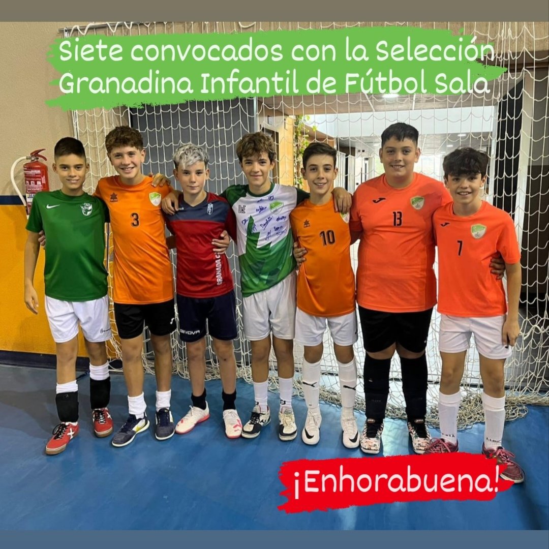 Siete de nuestros jugadores estuvieron presentes en el entrenamiento de la Selección Granadina de Fútbol Sala Infantil.

De izquierda a derecha :
David, Javi, Sergio, Carlos, Anto, Jorge, León

¡Enhorabuena campeones!

<a href="/Ayto_Alhendin/">AyuntamientoAlhendín</a>